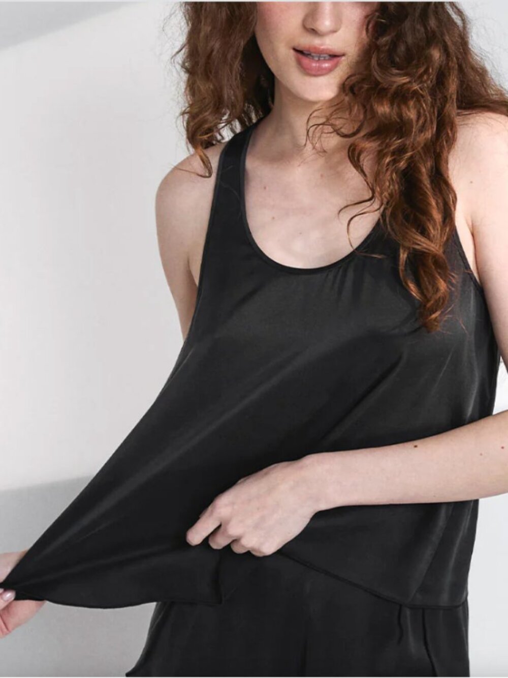 Lunya Washable Silk Tulip Back Racer Back Tank Top ONLY  - SMALL